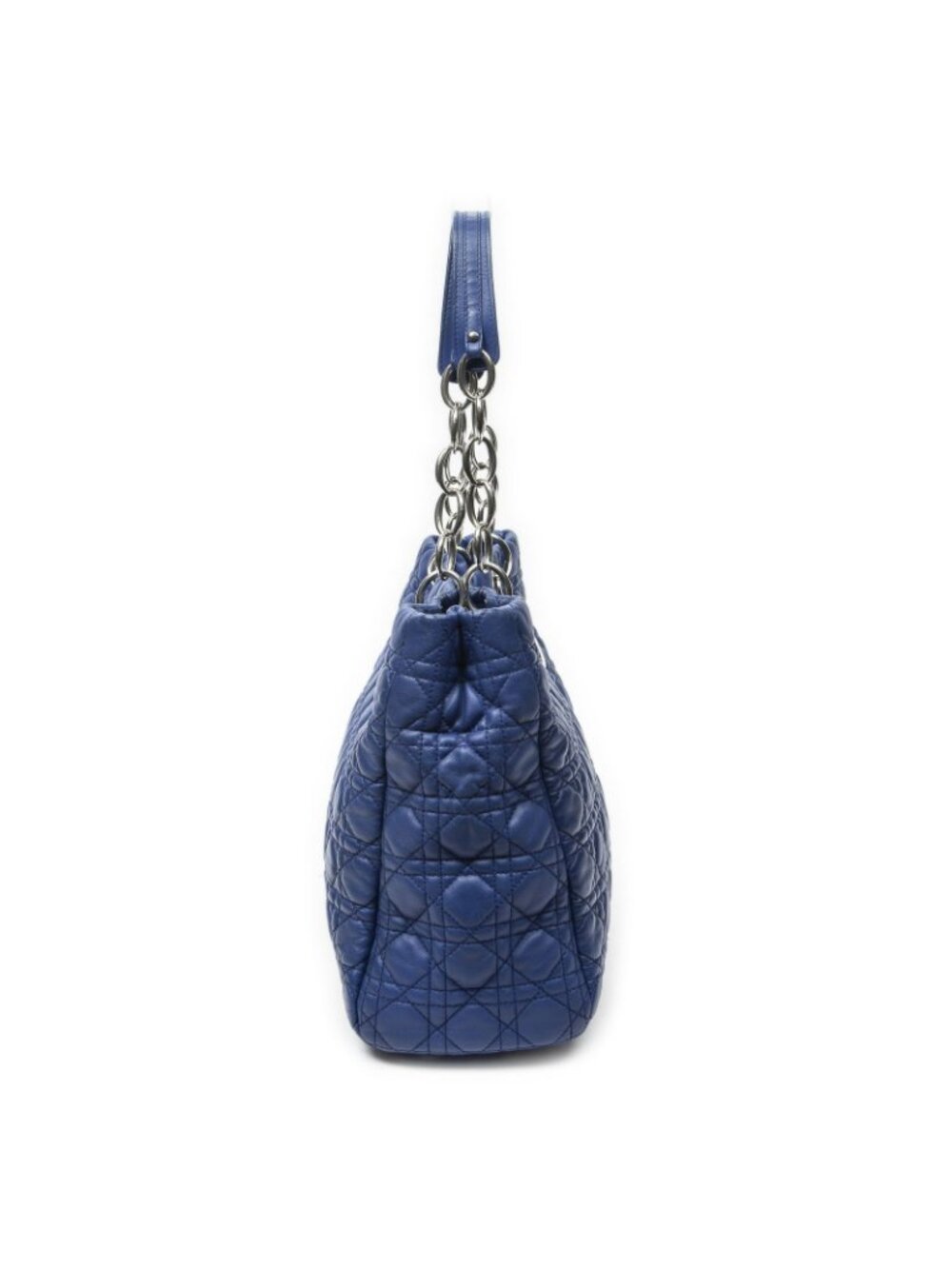 Dior Soft Shopping Tote Navy Canada Lambskin Leather - Picture 4 of 15